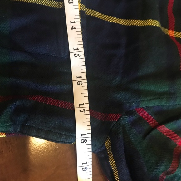 Icone Plaid Tartan Button Down Long Sleeve Collard Shirt Dress size XS - Picture 8 of 10